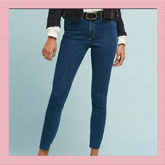 Ella Moss Denim - Ella Moss Raw Hem high rise skinny ankle jean